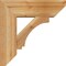 Ekena Millwork Imperial Slat Rough Sawn Bracket w/ Offset Brace, Western Red Cedar, 8"W x 24"D x 24"H BKT0806X24X24IMP06RWR - alternate 4